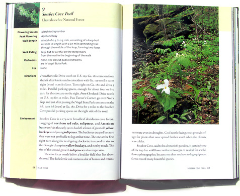 page from Favorite Wildflower Walks in Georgia by Hugh Nourse and Carol Nourse