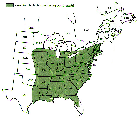 coverage map Trees of the Southeastern US by Wilbur H. Duncan and Marion B. Duncan