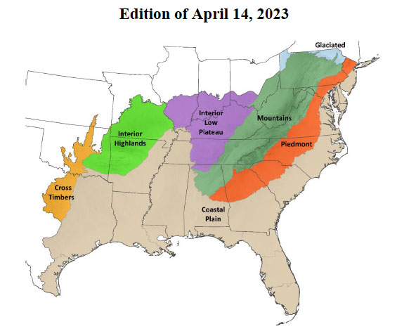 coverage area of Flora of the Southeastern States by Alan S. Weakley