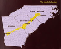 coverage map Wildflowers of the Sandhills Region by Bruce Sorrie